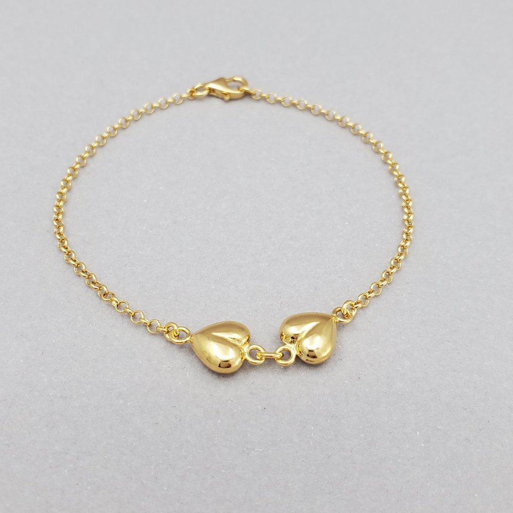 14k Gold Plated on Sterling Silver Bracelet